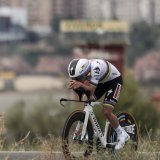 Le champion du monde de contre-la-montre a fait coup double mercredi sur le Dauphiné (archives). KEYSTONE/EPA EFE/MANUEL BRUQUE